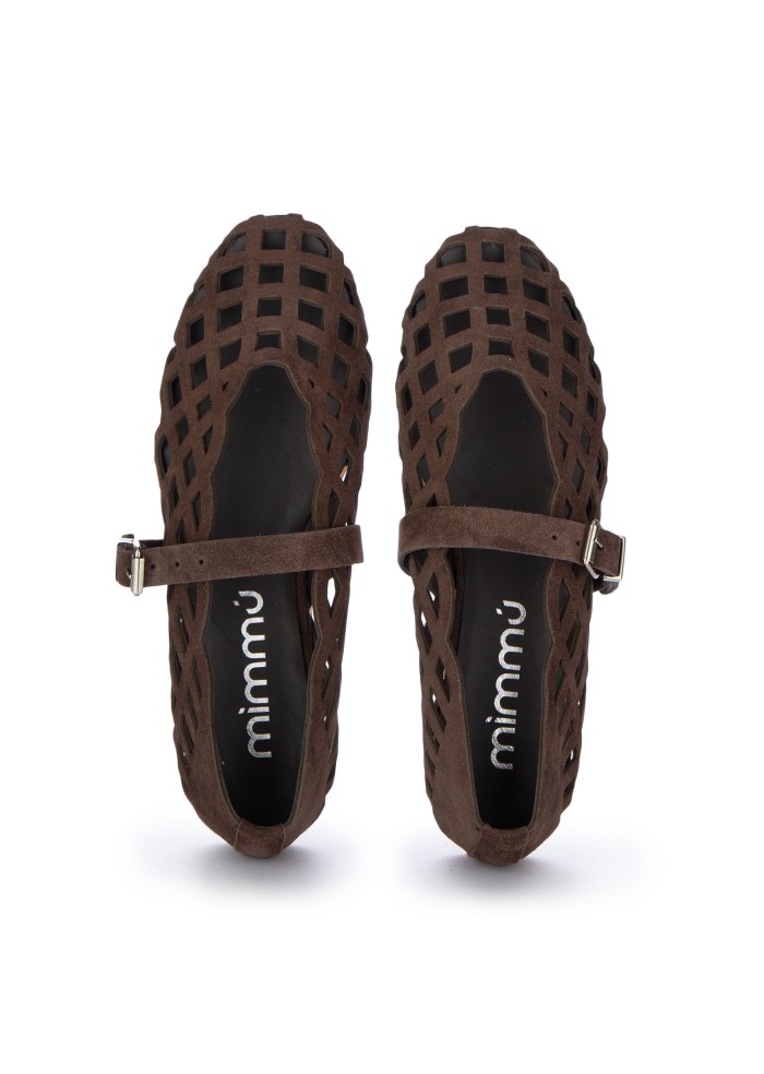 damen ballerinas mimmu wildleder demori braun