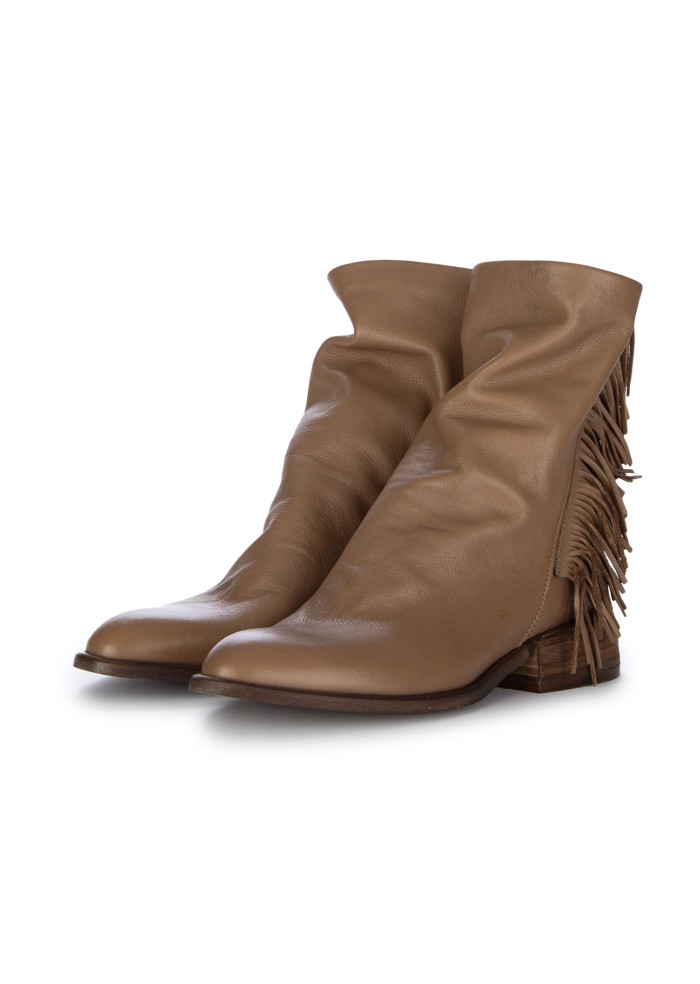 damen stiefeletten mimmu foulard fransen taupe