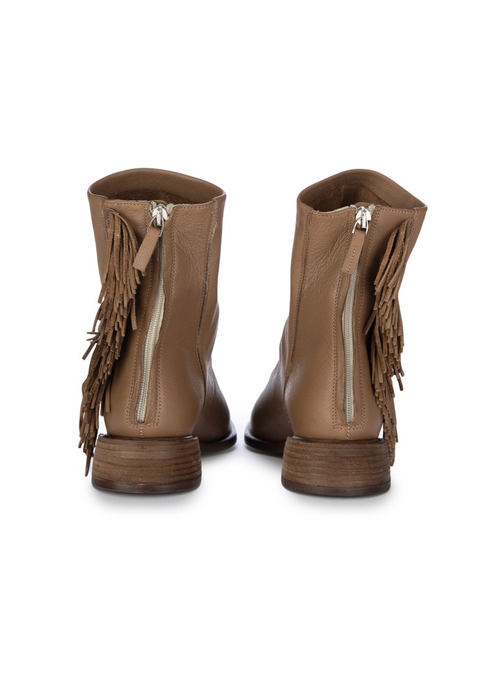 damen stiefeletten mimmu foulard fransen taupe