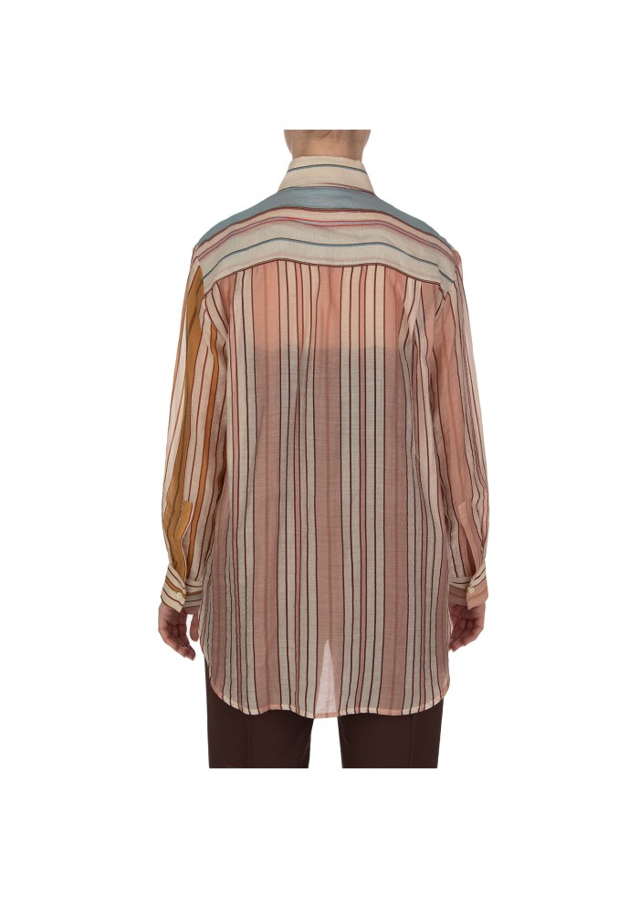 camicia donna kartika linea fluida multicolor