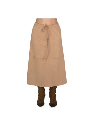 KARTIKA | SKIRT SUEDE EFFECT POWEDER PINK