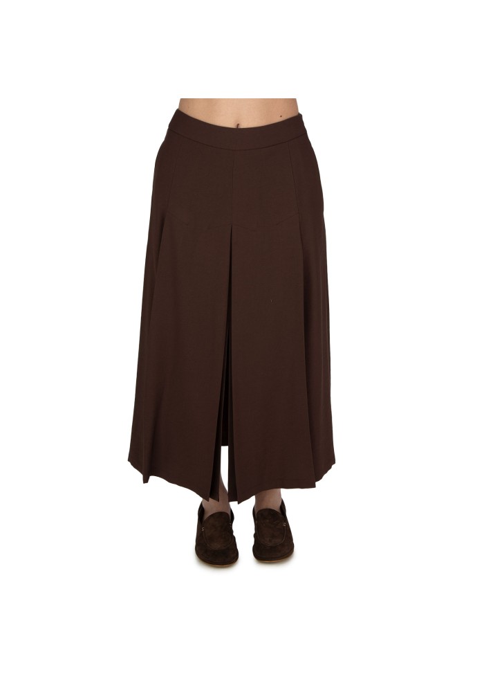womens skirt kartika wide and fluid brown