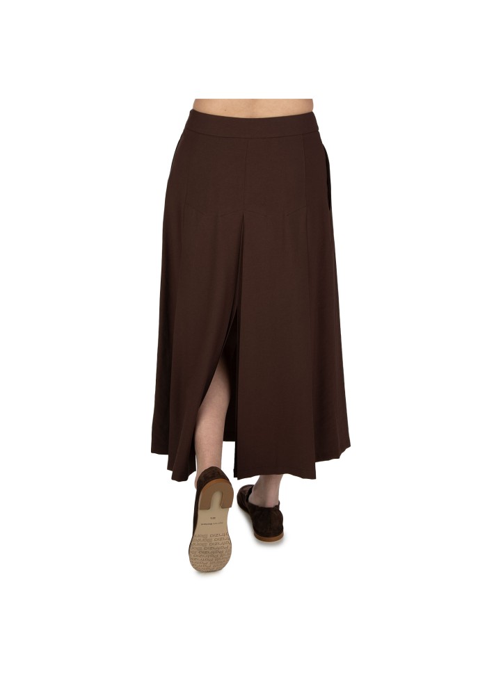 womens skirt kartika wide and fluid brown