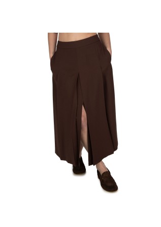 womens skirt kartika wide and fluid brown