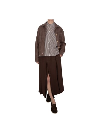 KARTIKA | JACKET PATCH POCKETS BROWN