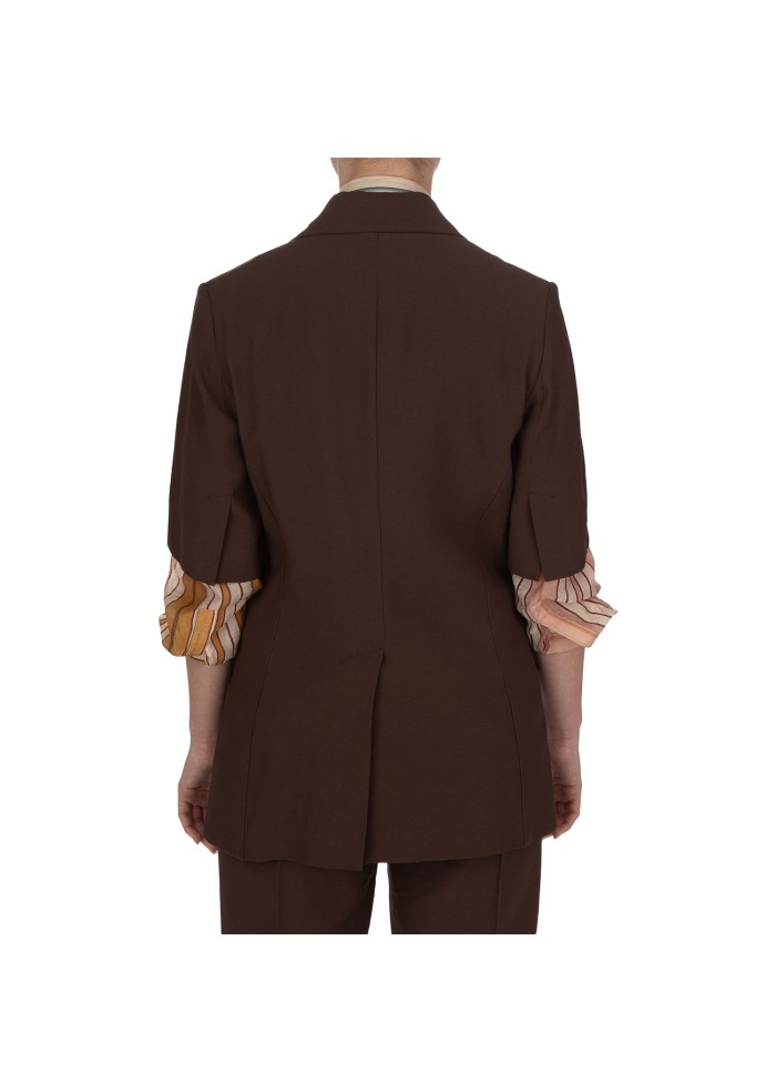 womens blazer kartika soft brown