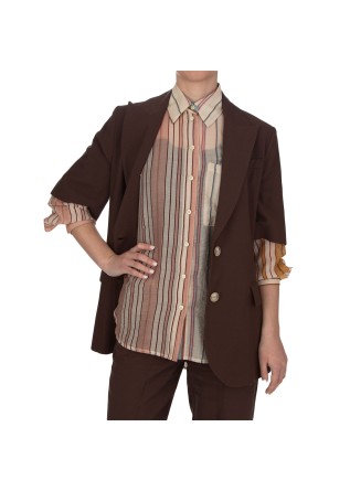 womens blazer kartika soft brown