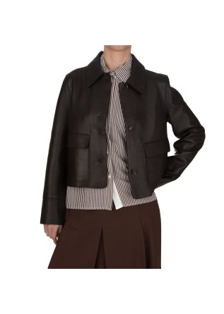 giacca donna the jackie leathers malaga bonded plongee marrone