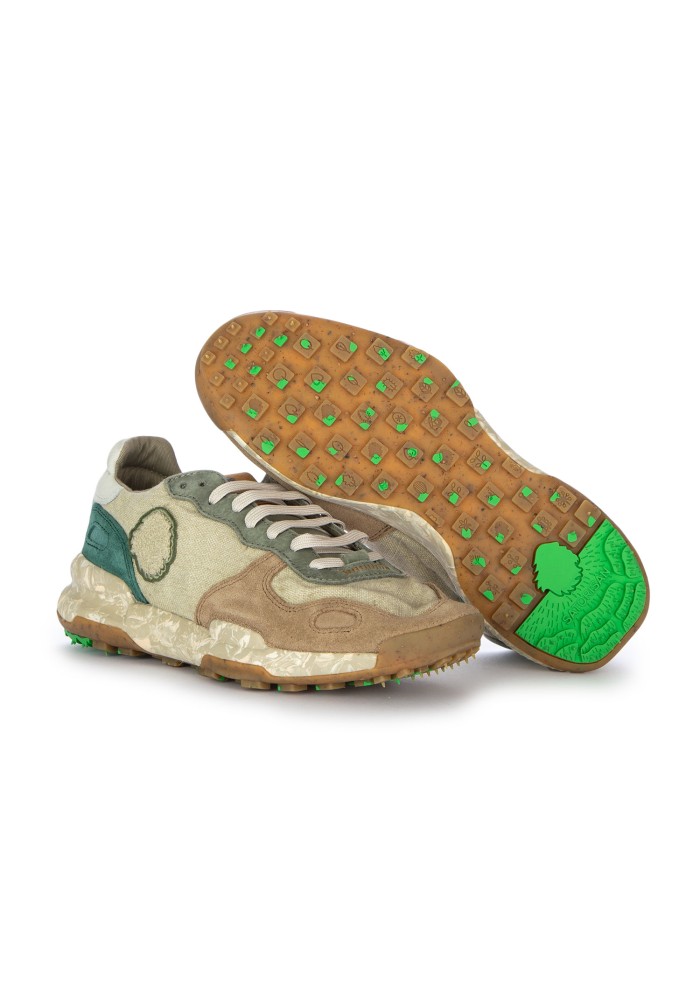 mens sneakers satorisan chacrona linen green brown