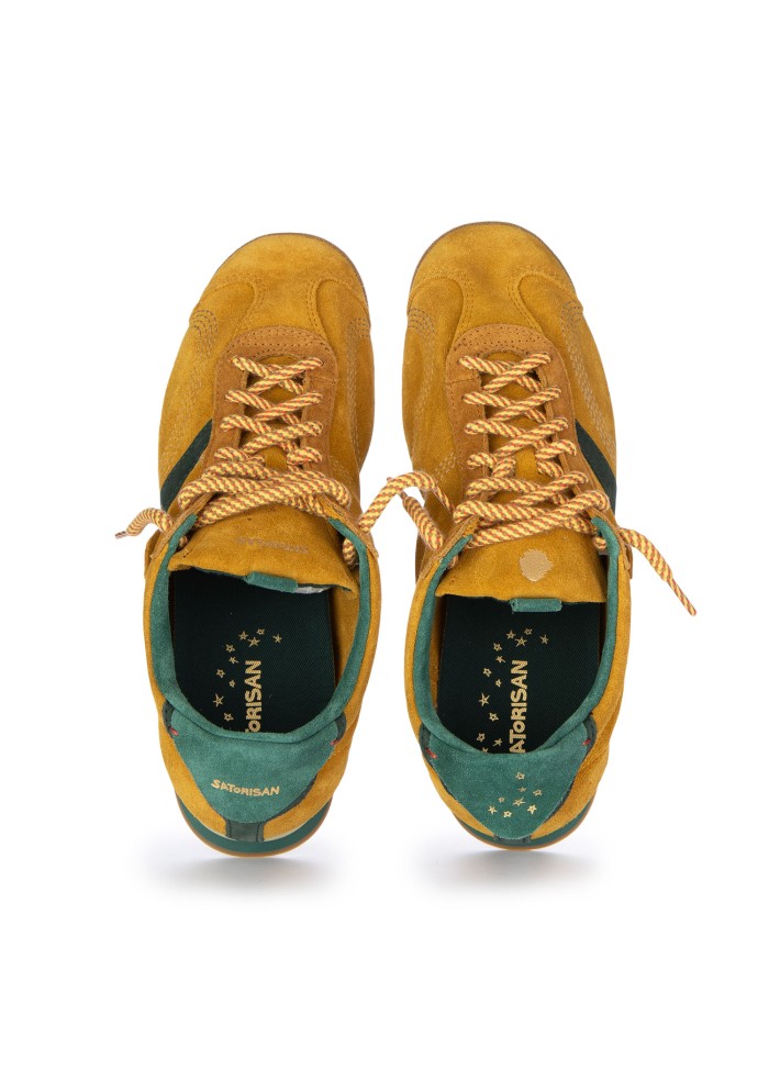 sneakers uomo satorisan stardust suede giallo senape