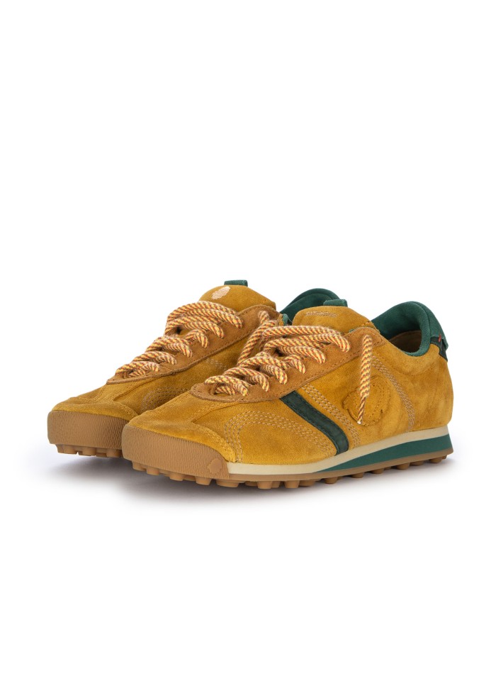 sneakers uomo satorisan stardust suede giallo senape