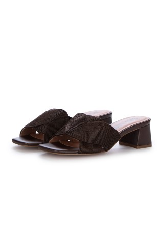 womens heeled mules bibi lou refined dark brown