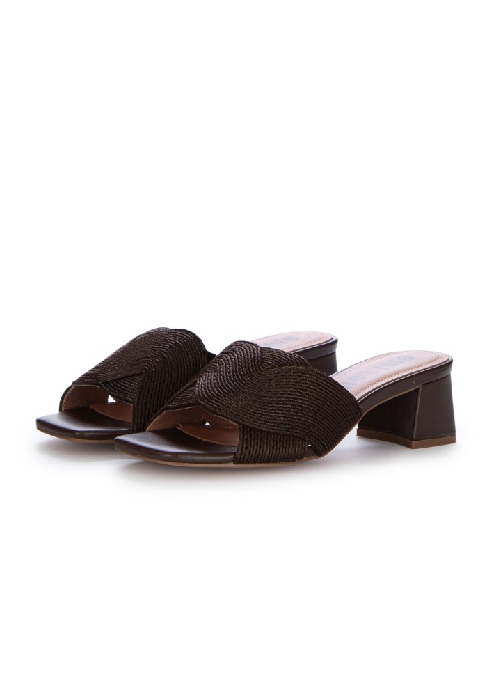 womens heeled mules bibi lou refined dark brown