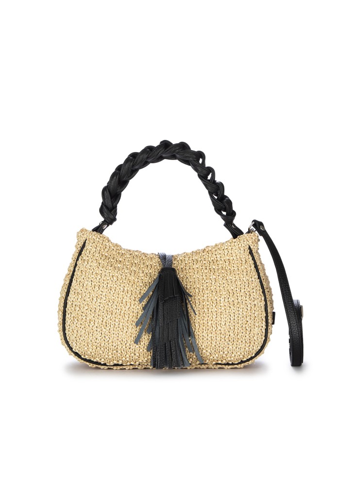 borsa a spalla ripani keira beige nero