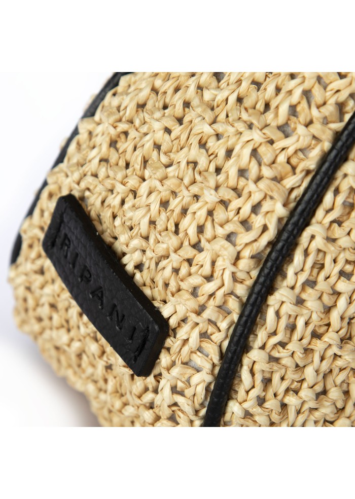 damen schultertasche ripani keira beige schwarz