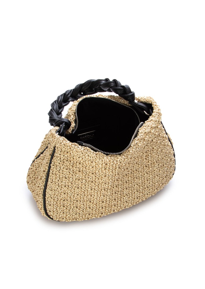 borsa a spalla ripani keira beige nero