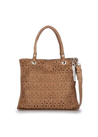 womens shopper bag caterina lucchi ambra m brown