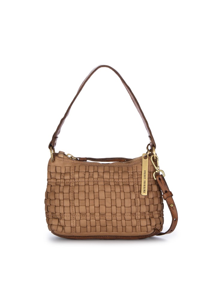 damen schultertasche caterina lucchi asia small braun