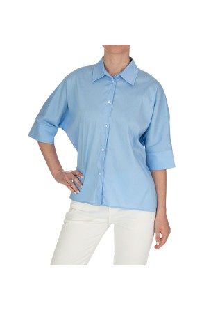 womens shirt kartika 3 4 sleeves light blue