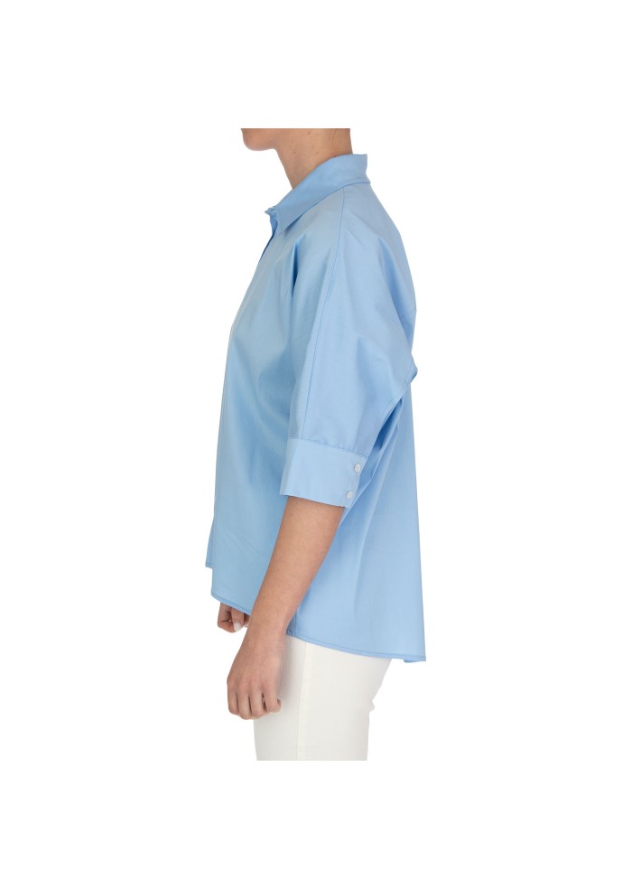 camicia donna kartika maniche 3 4 azzurro