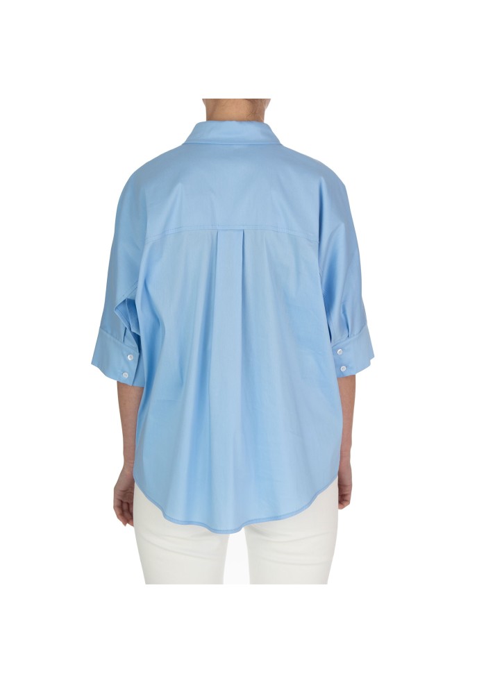 camicia donna kartika maniche 3 4 azzurro