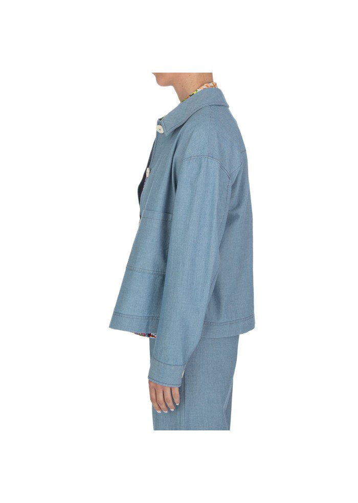 giacca donna circolo 1901 casual chic azzurro