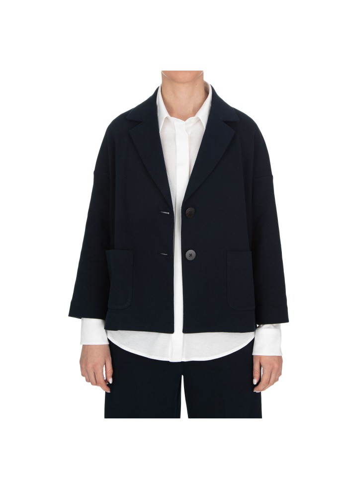 damen jacke circolo 1901 boxy blau