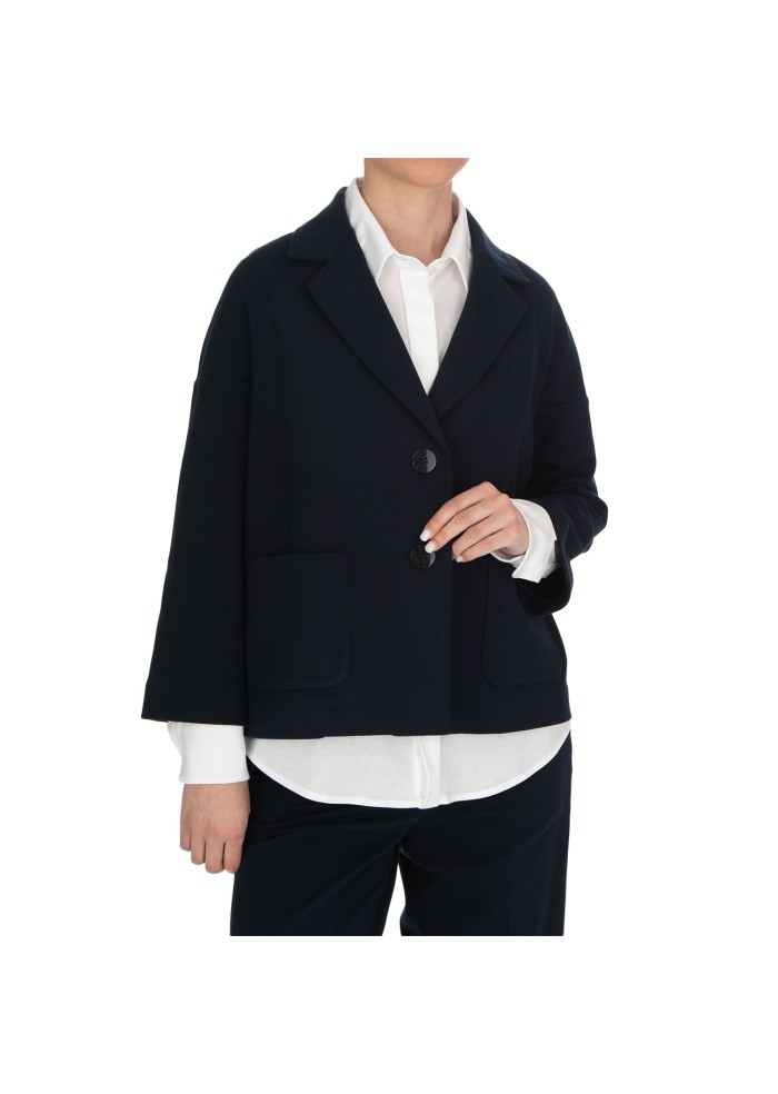 damen jacke circolo 1901 boxy blau