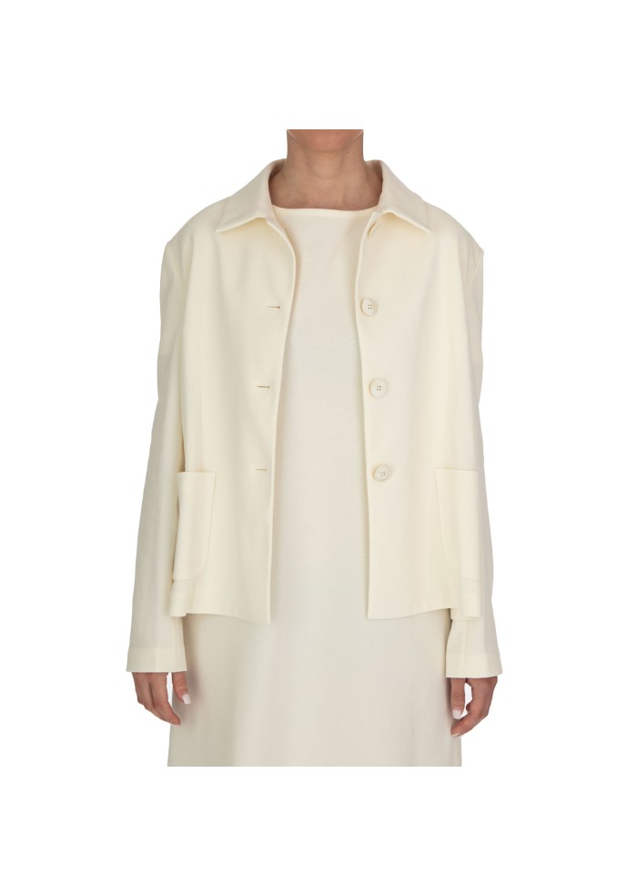 womens jacket circolo 1901 minimal elegance creamy white