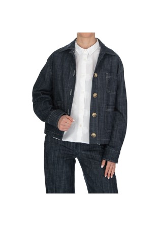 womens jacket kartika patch pokets blue