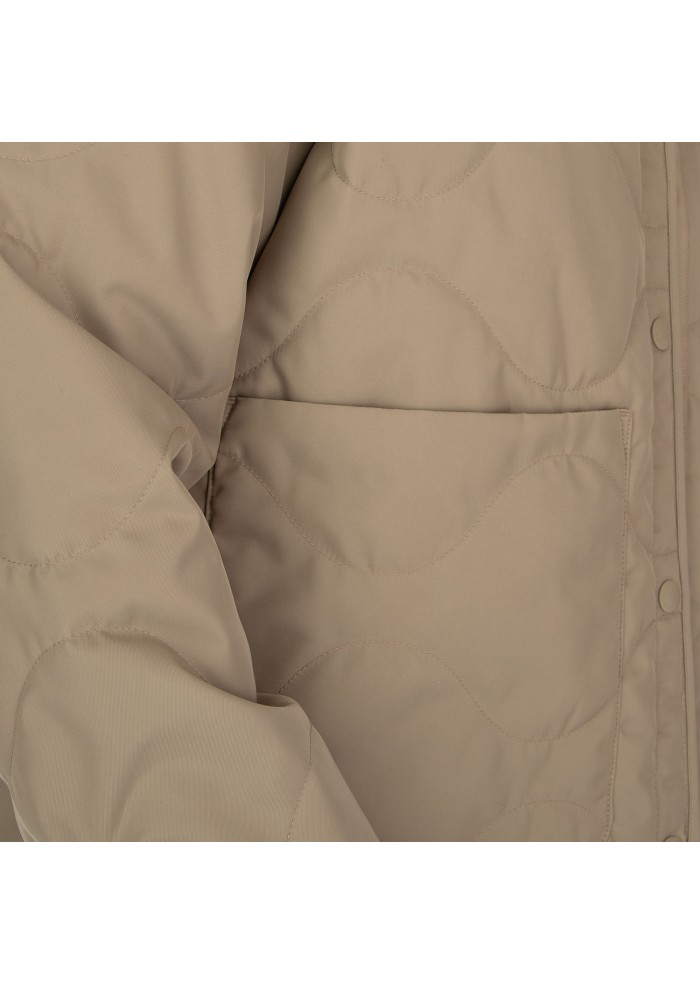 damen streppjacke save the duck twill22 desi beige