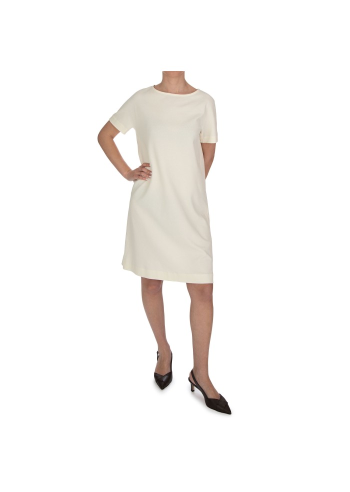 womens dress circolo 1901 minimal elegance creamy white