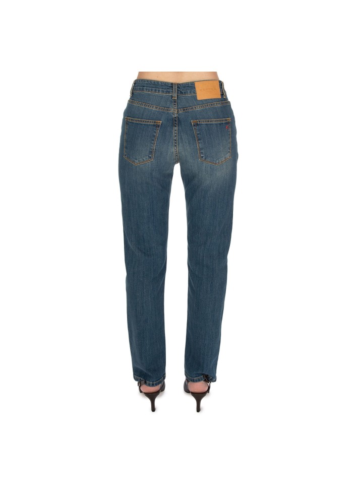damen jeans kartika slim fit blau