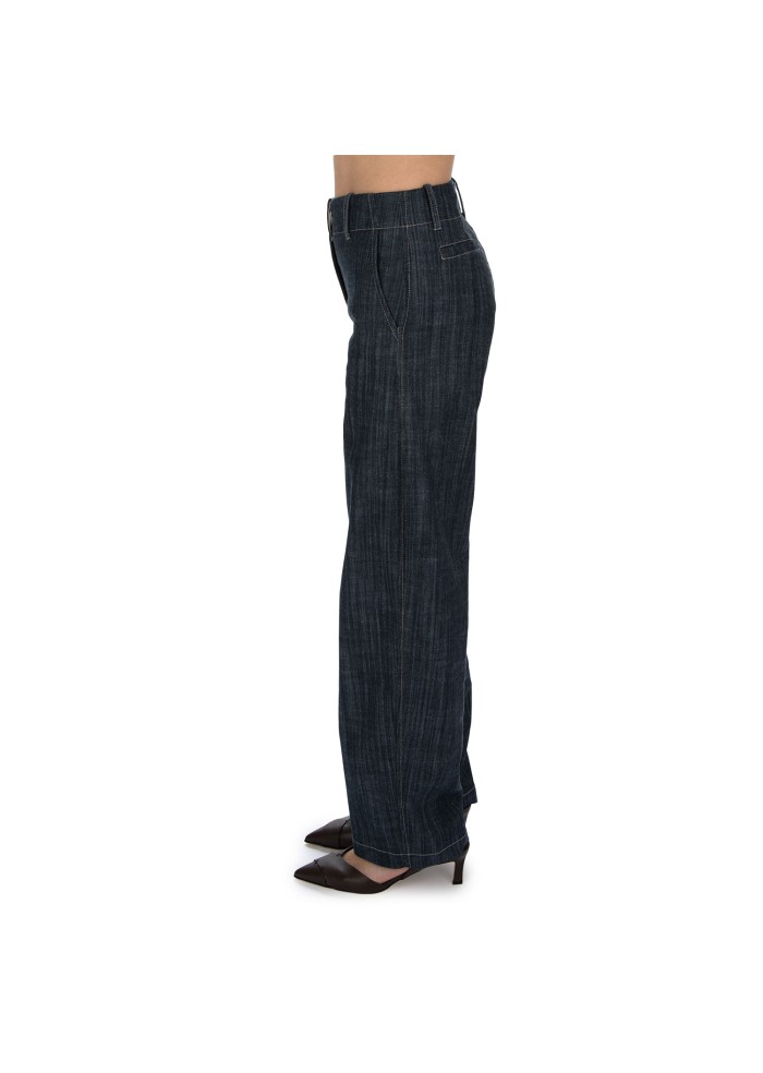 pantaloni donna kartika easy chic blu