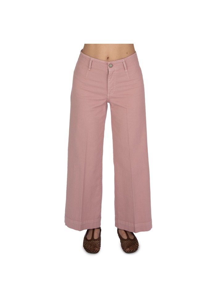 womens trousers kartika straight cut pink