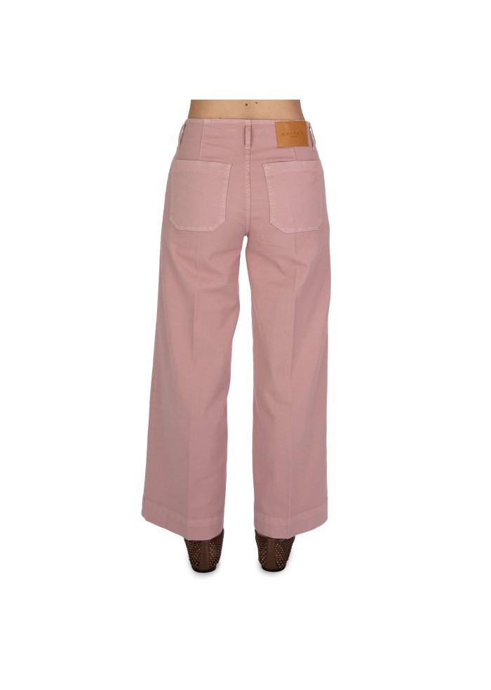 womens trousers kartika straight cut pink