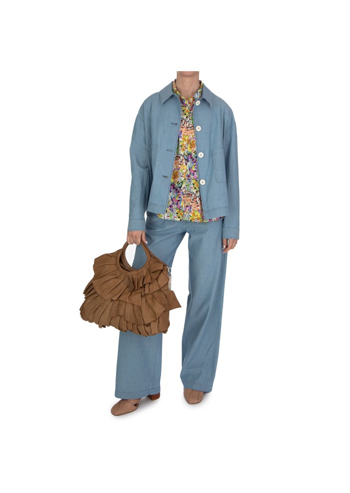 pantaloni uomo circolo 1901 coulisse azzurro