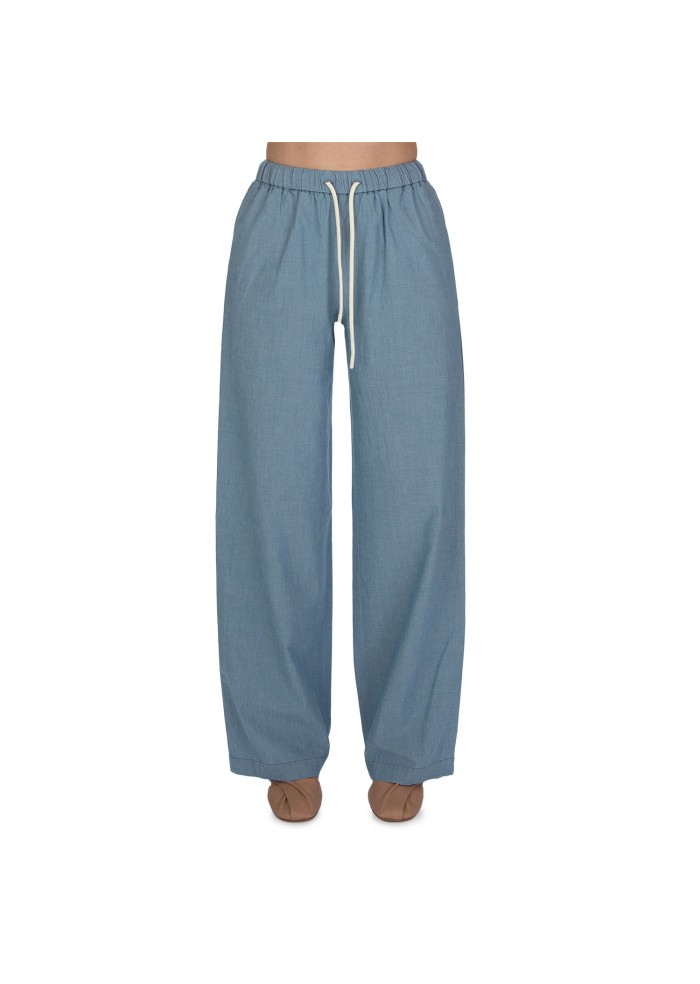 pantaloni uomo circolo 1901 coulisse azzurro