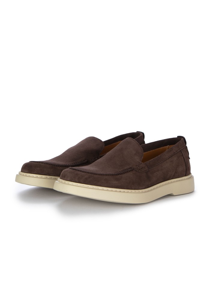 mens slip on shoes pawelks suede dark brown