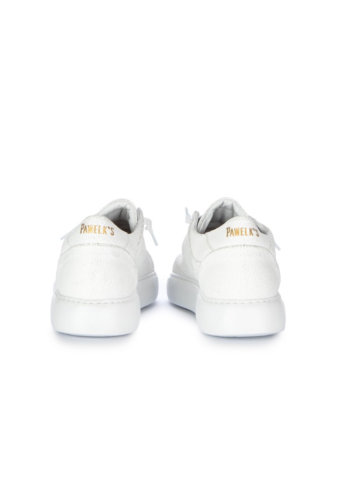 herren sneaker pawelks craquele leder weiss