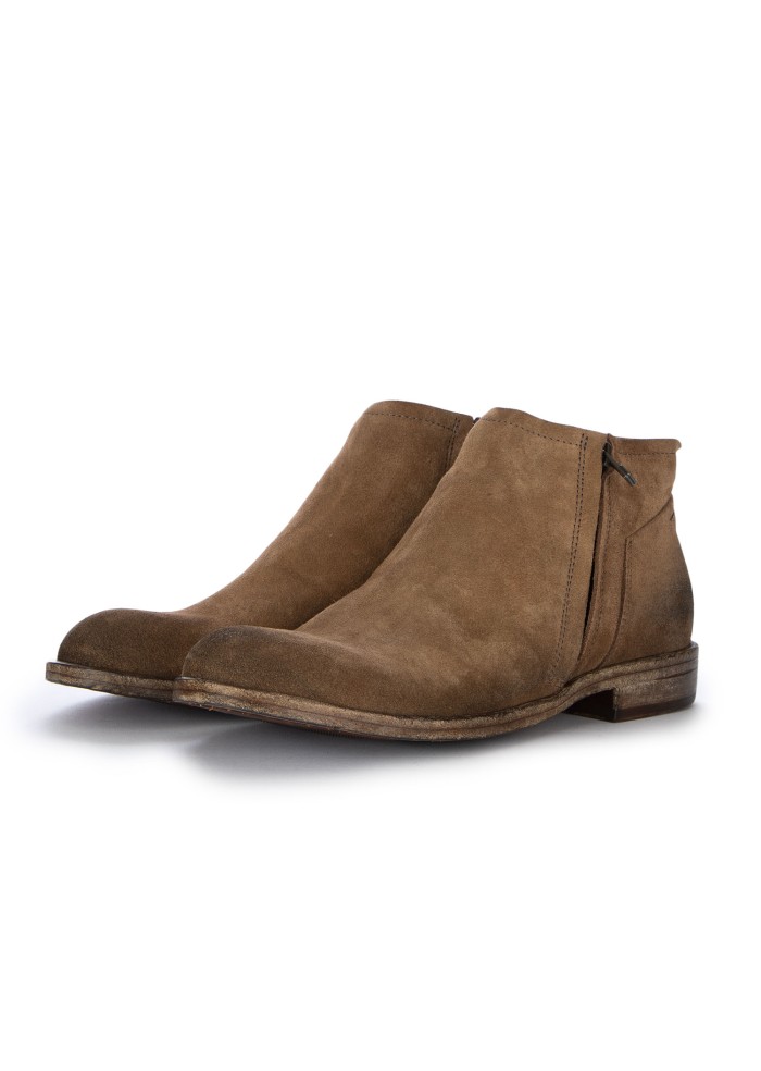 mens ankle boots pawelks suede cocoa brown