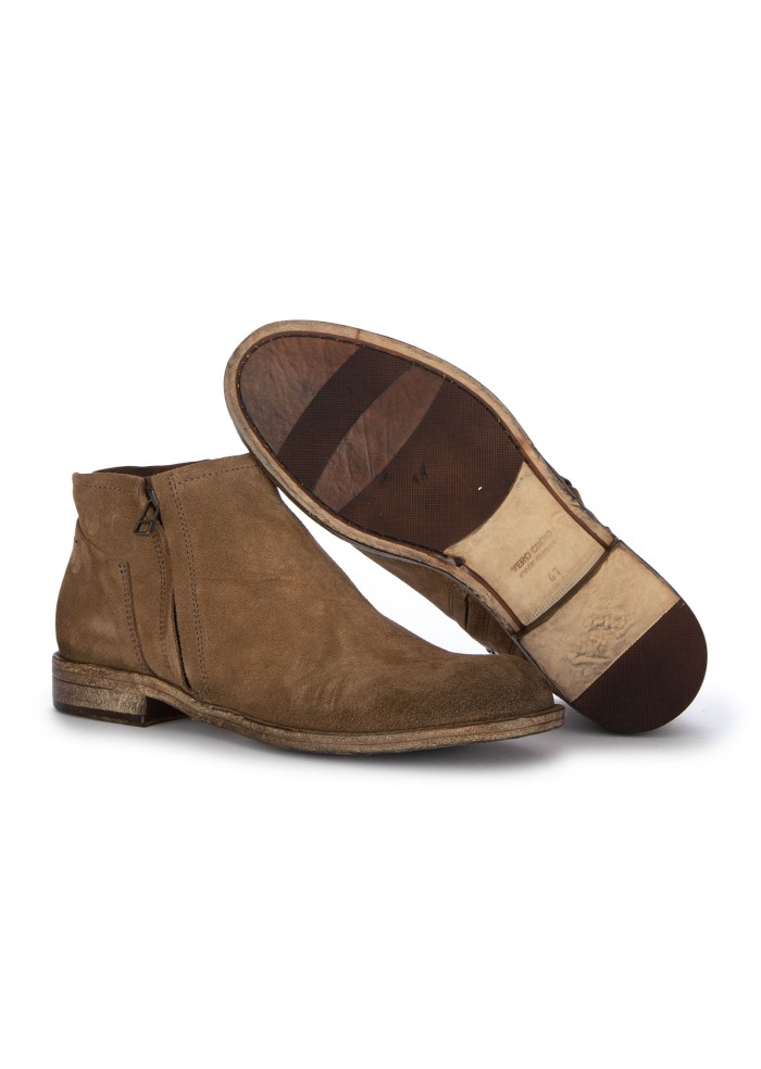 mens ankle boots pawelks suede cocoa brown