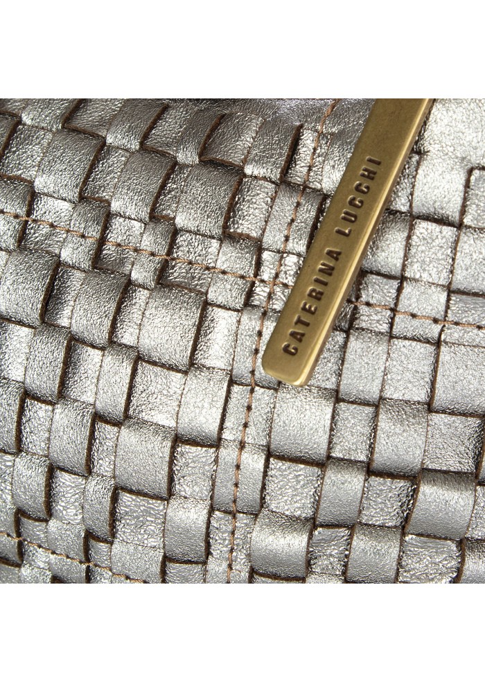 womens shoulder bag caterina lucchi asia small silver