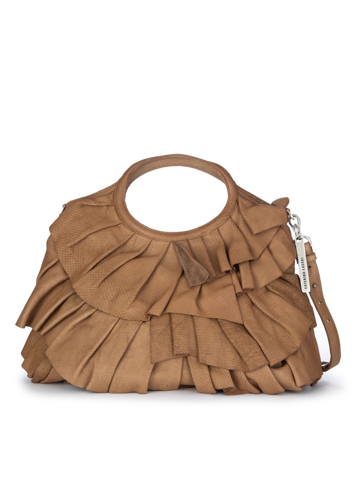 borsa a mano caterina lucchi camilla large marrone