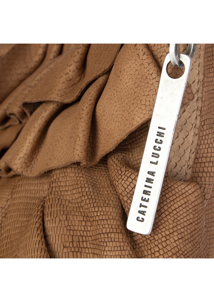 womens hand bag caterina lucchi camilla large brown