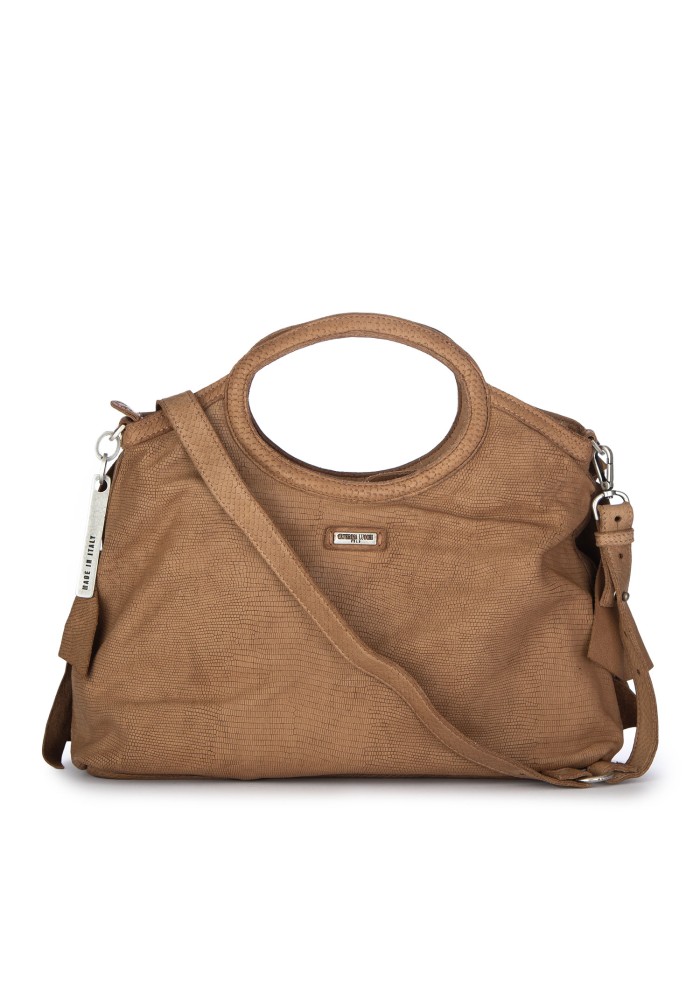 womens hand bag caterina lucchi camilla large brown