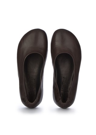 SHOTO | FLACHE SCHUHE FOULARD BRAUN