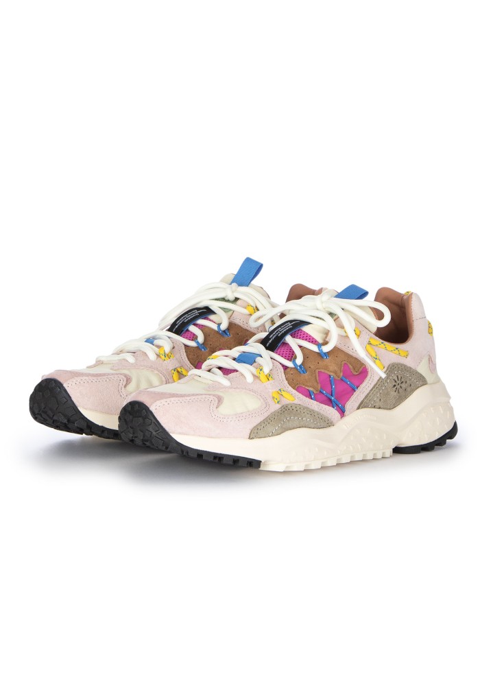 sneakers donna flower mountain yamabushi rosa crema