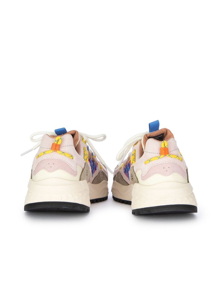 womens sneakers flower mountain yamabushi pink cream