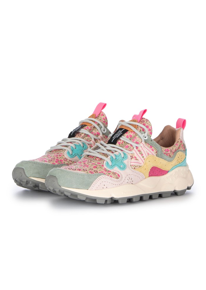 damen sneaker flower mountain yamano 3 blumen rosa mehrfarbig